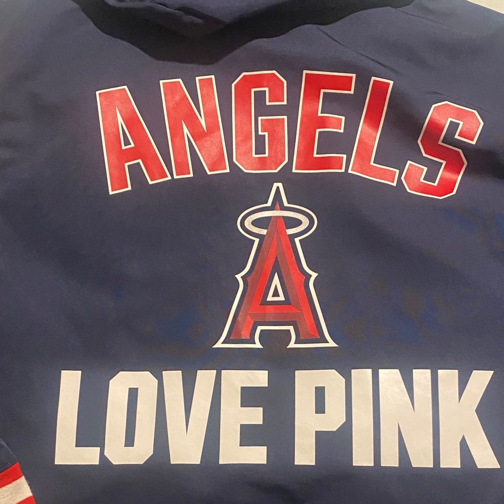 Angels baseball PINK Victoria's Secret Navy Hoodie windbreaker